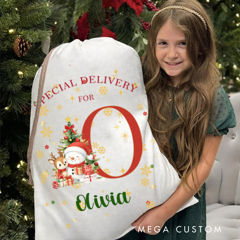 Custom Christmas Santa Sack Personalized Name Bag Customized Christmas Gifts