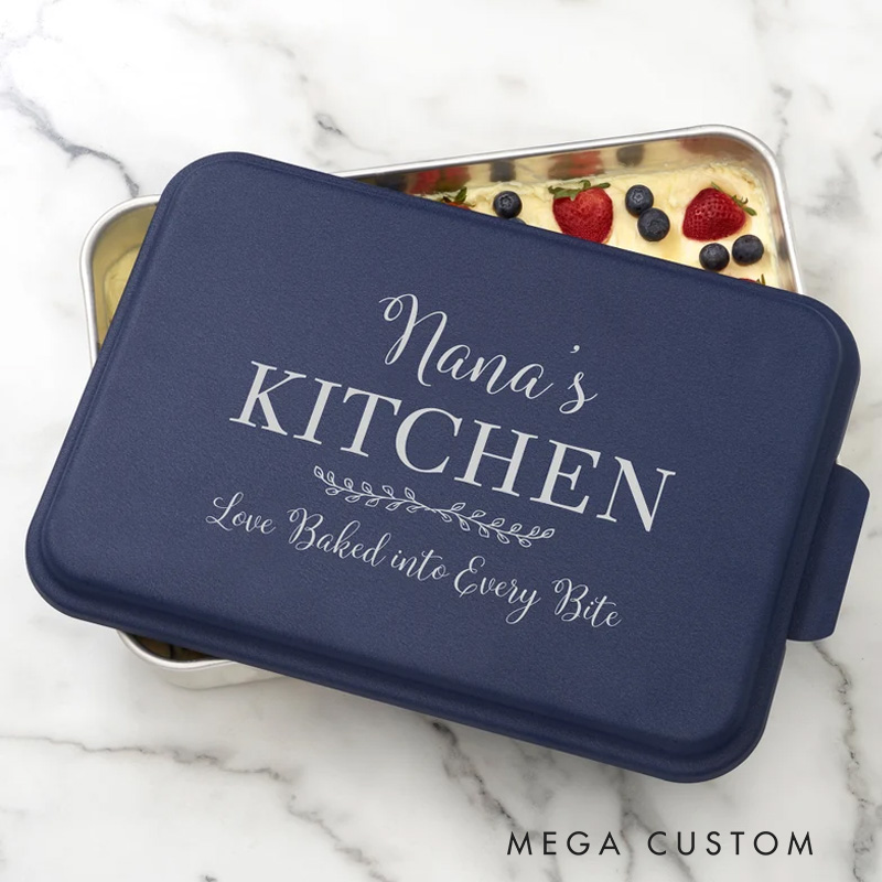 Personalized Life is Better with Cookie Baking Pan with Lid Aluminum Loved Baked into Bakeware for Baker Mom Gift Baking Lover Gifts