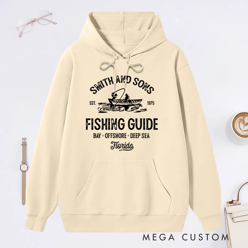Personalized Fishing Hoodie Fishing Guide Hoodie Fly Fishing Gift Comfortable and Warm Perfect for Fishing Enthusiasts and Outdoor Adventures