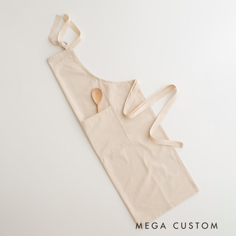 Personalized Cartoon Character Birth Flower Name Adjustable Kid Apron Chef Hat Set with Pocket for Cooking Christmas Birthday Gift for Boys Girls