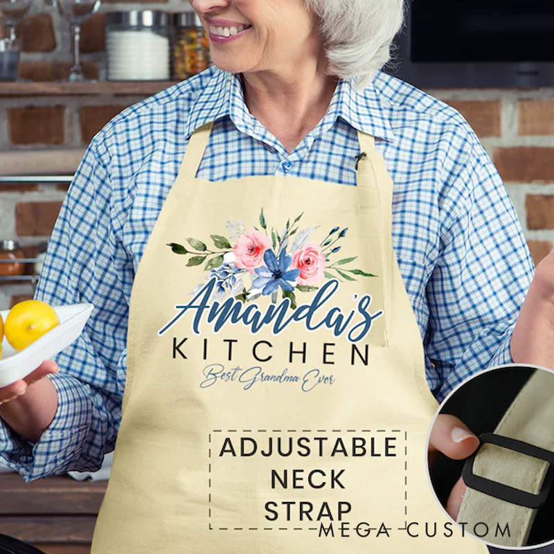 Personalized Cooking with Love Family Apron Baking Apron for Women with Name Baking Lover Gift