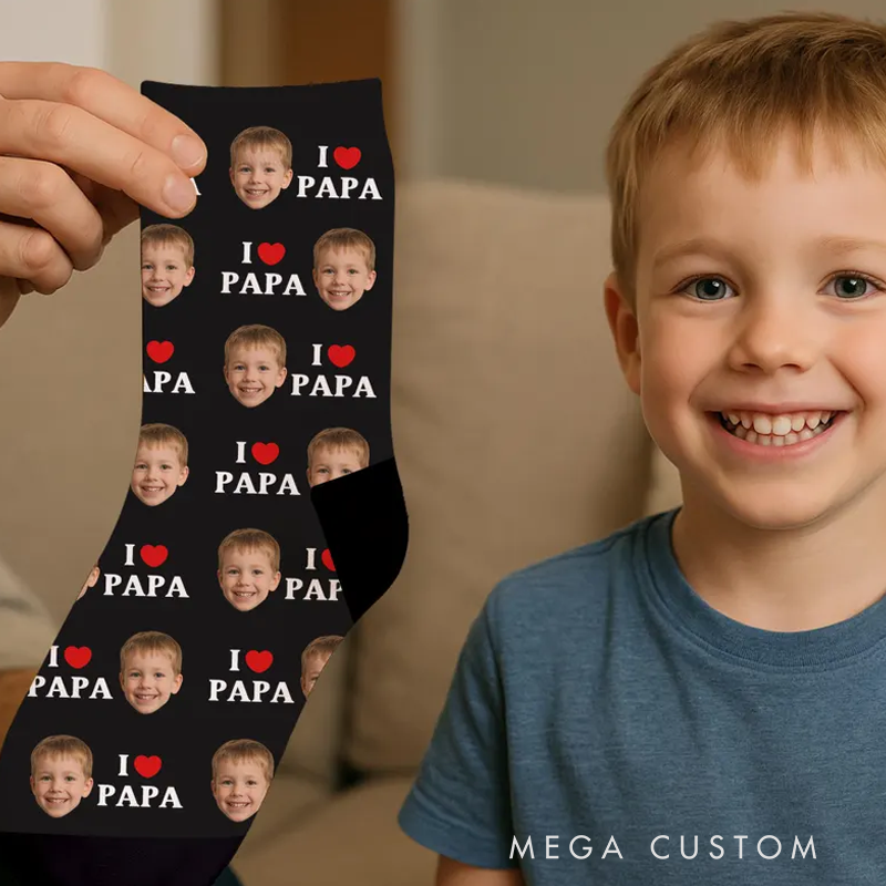 Personalized Socks Custom Photo Socks Funny Face Socks Best Dad Socks Unique Custom Face Socks Unique Gift for Dad and Mom