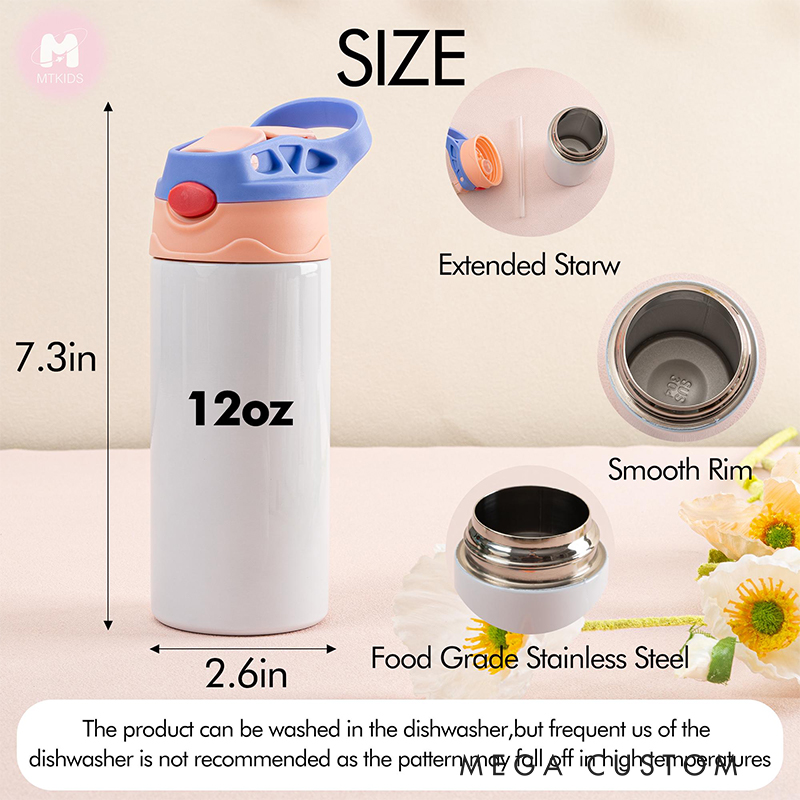 Personalized Sports Lover's Thermos for Kids with Custom Name and Photo Back To School, Christmas Gift for Kids