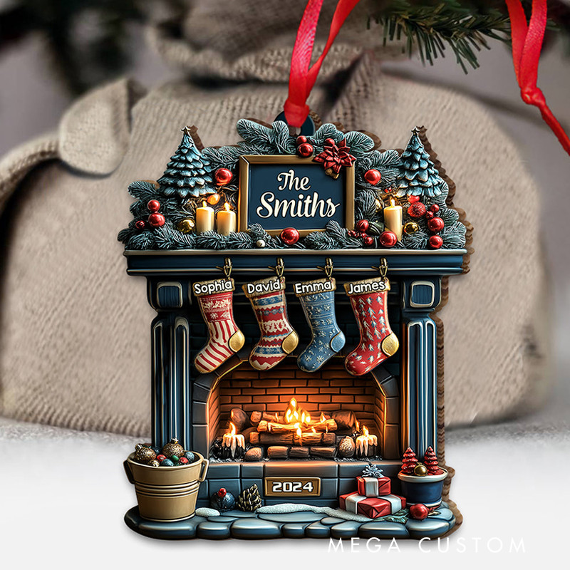 Personalized Name Merry Christmas Family Ornament Custom Christmas Gift Personalized Xmas Gift