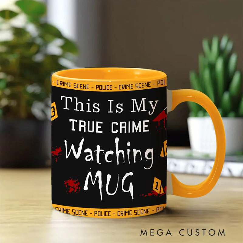 Personalized This Is My True Crime Watching Mug TV Show Mug Movie Lover Gift for Friend Birthday Gift