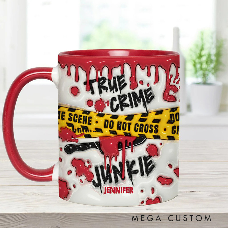 Personalized 3D Effect Do Not Cross Crime Watching Mug TV Show Mug Movie Lover Gift for Friend Birthday Gift