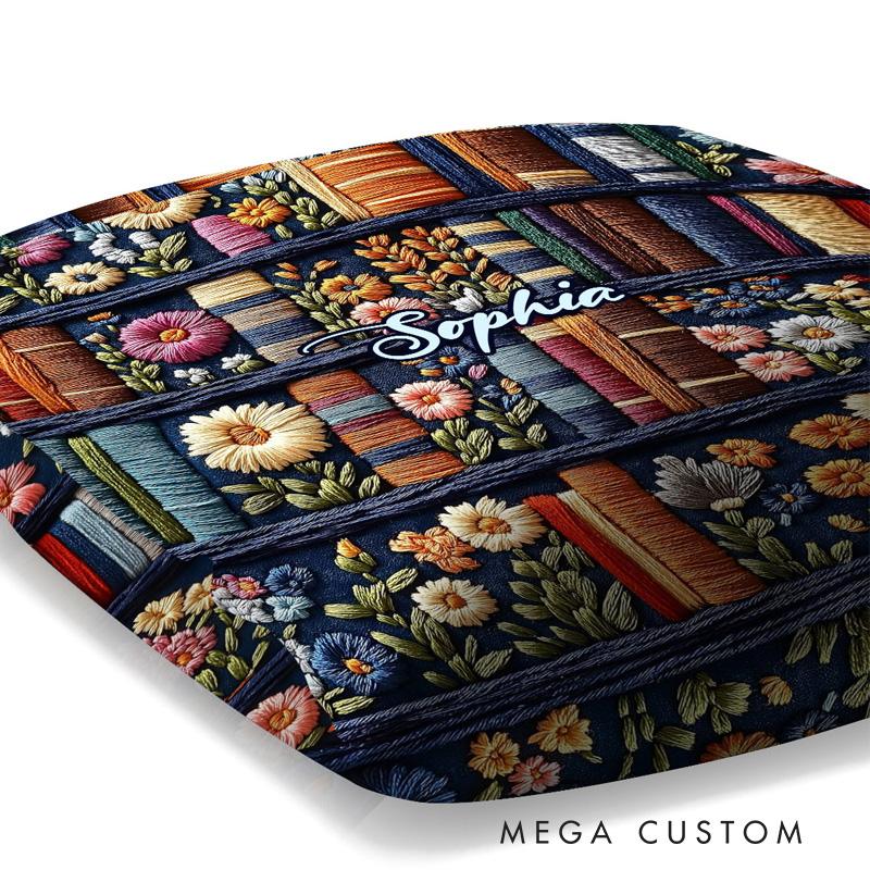Personalized Bookish Reading Lover Throw Pillow with Name Floral Bookish Pillow Cover with Names for Book Lovers Readers Bookworm Gift