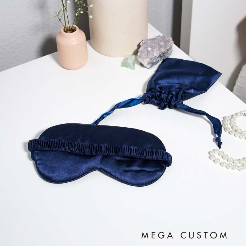 Personalized Eye Mask Custom Sleep Mask Travel Sleeping Mask Custom Satin Mask Bridal Party Sleep Mask Destination Wedding Gift