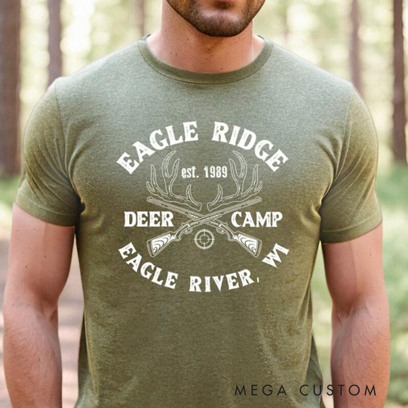 Personalized Hunting Shirt Deer Camp Shirt Deer Hunting Shirt Funny Hunting Shirt for Him Hunter Gift