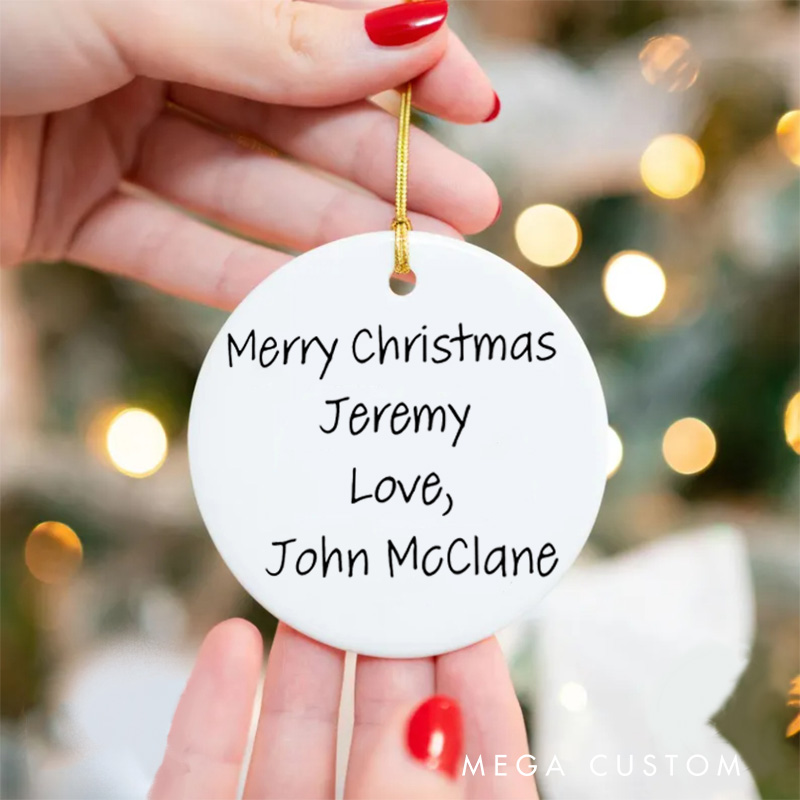 Personalized Classic Movie Christmas Ornament We'll Get Together Ceramic Ornament Anime Movie Christmas Gift Film Xmas Gift Christmas Decor