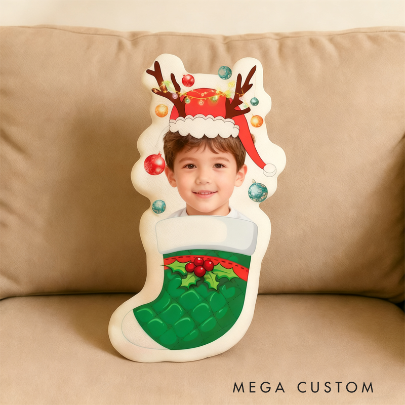 Personalized Pillow Custom 3D Shaped Pillow Custom 3D Photo Pillow Christmas Gift for Kids Family