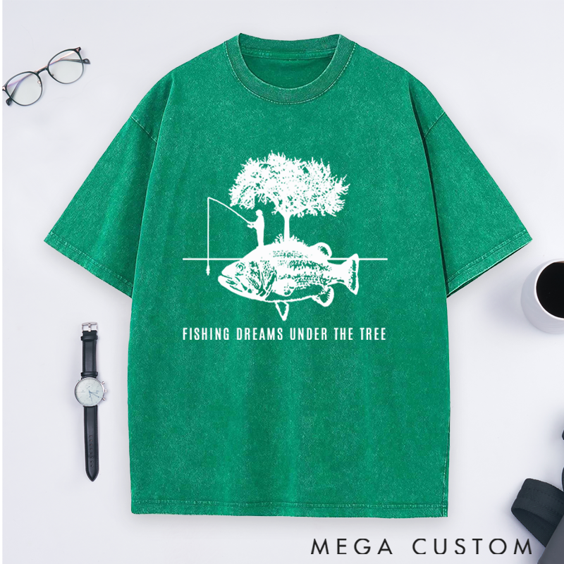 Personalized Fishing Dreams T-Shirt Fishing T-Shirt Funny Fishing T-Shirt Fisherman T-Shirt Cool Bass Fishing T-Shirt Hilarious Fishing Humor T-Shirt Perfect Gift for Fishing Lovers and Outdoor Enthusiasts