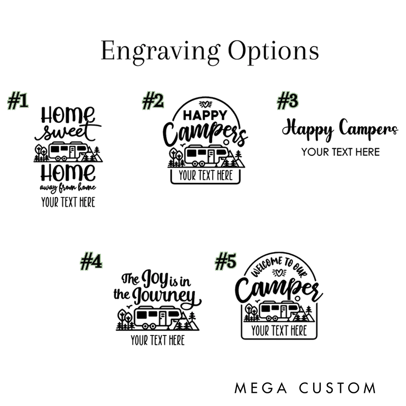Personalized Portable Beer Table Rv Accessories Outdoor Camping Gift for Men Happy Camper Glamping