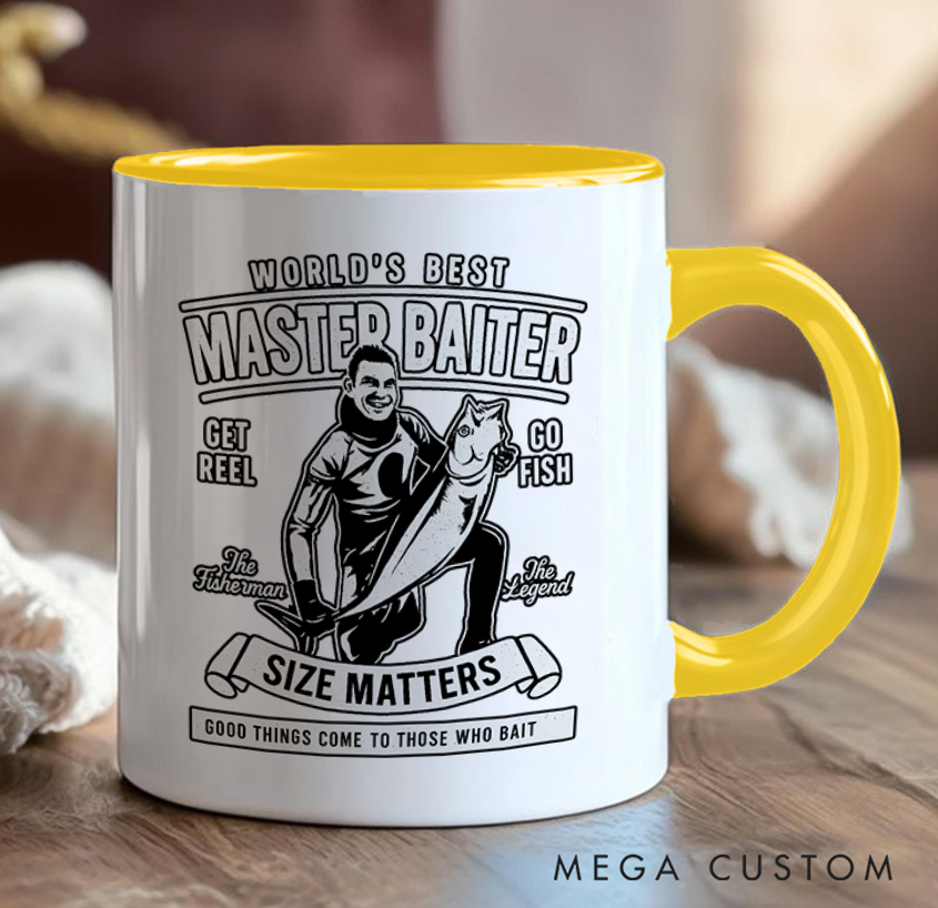 Personalized Fishing Mug Custom Photo Mug Funny Fishing Photo Mug Funny Gift for Anglers Unique Coffee Cup for Fishing Lovers