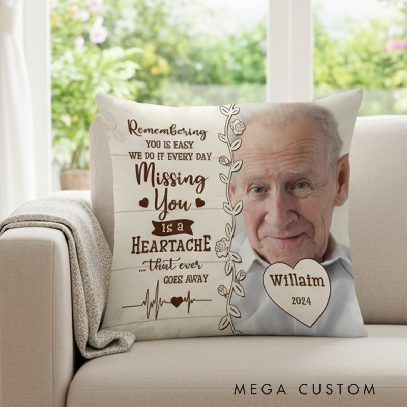 Personalized Photo Pillow I Am Always With You PillowBereavement Gift Sympathy Gift for Family