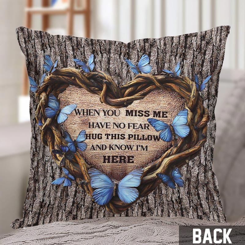 Personalized Memorial Photo Throw Pillow Hug This Pillow Graphic 3D Print Pillow Memorial Gift for Loss of Loved One