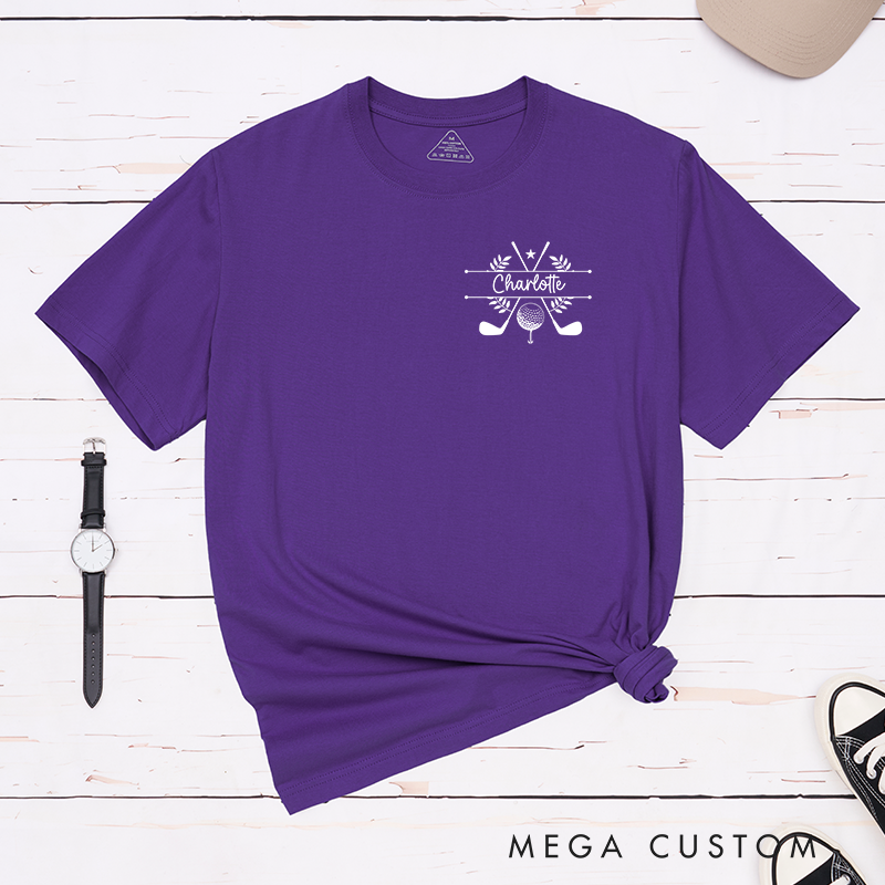 Personalized Golf T-Shirt with Custom Name Perfect Gift for Golf Fans Customizable Golf Apparel