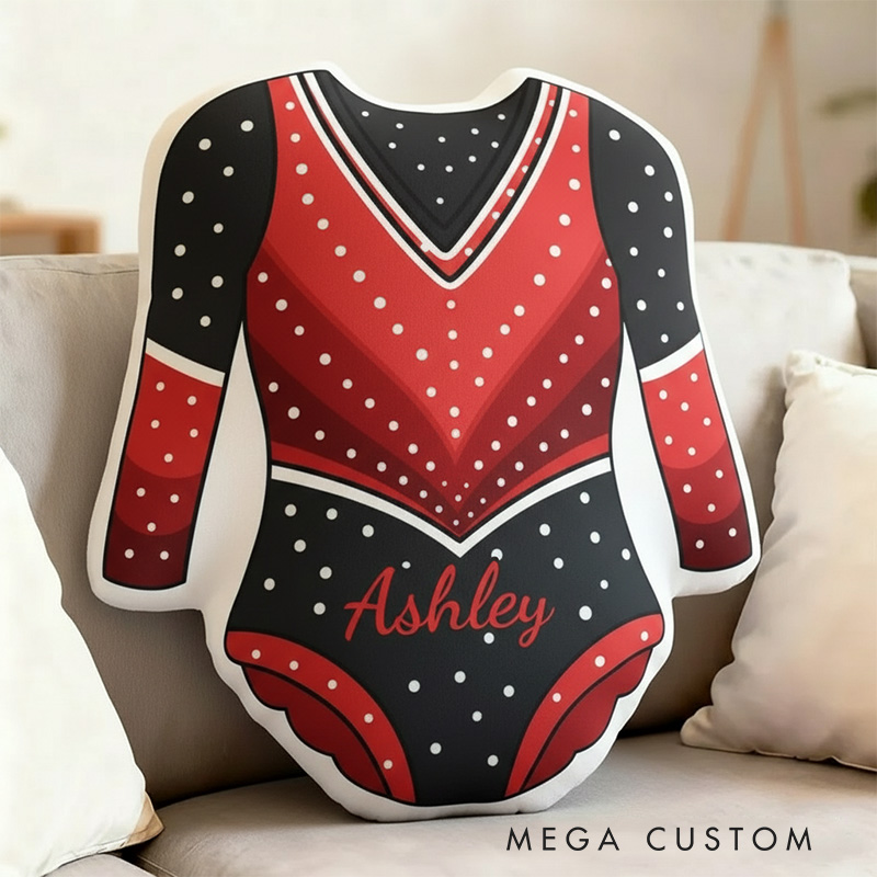 Personalized Gymnastic Leotard Shaped Pillow for Gynamstic Lovers Pillow Christmas Gift for Kids