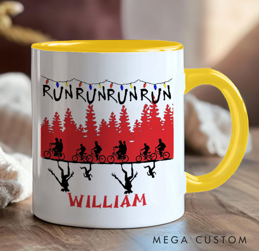 Personalized Christmas Things Cyclist Coffee Mug Funny Bicycle Gift Lover Mug Cyclist Gift Mountain Biker Gift Cycling Gift Bike Gift Bicyclist Mug Colour Options Available