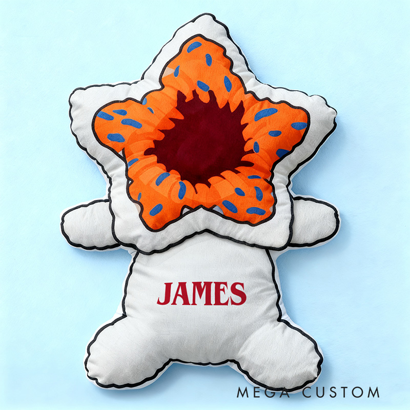 Personalized Graphic 3D Print Vintage Monster Movie Shaped Pillow for Movie Lovers Pillow Christmas Gift for Kids