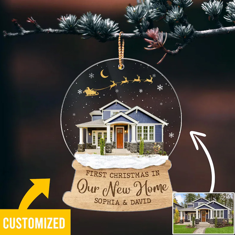Personalized New Home Photo Ornament Custom New Home Gift Our New Home Ornament Housewarming Ornament Gift 2025