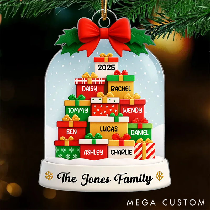 Personalized Acrylic Ornament Christmas Gift for Family