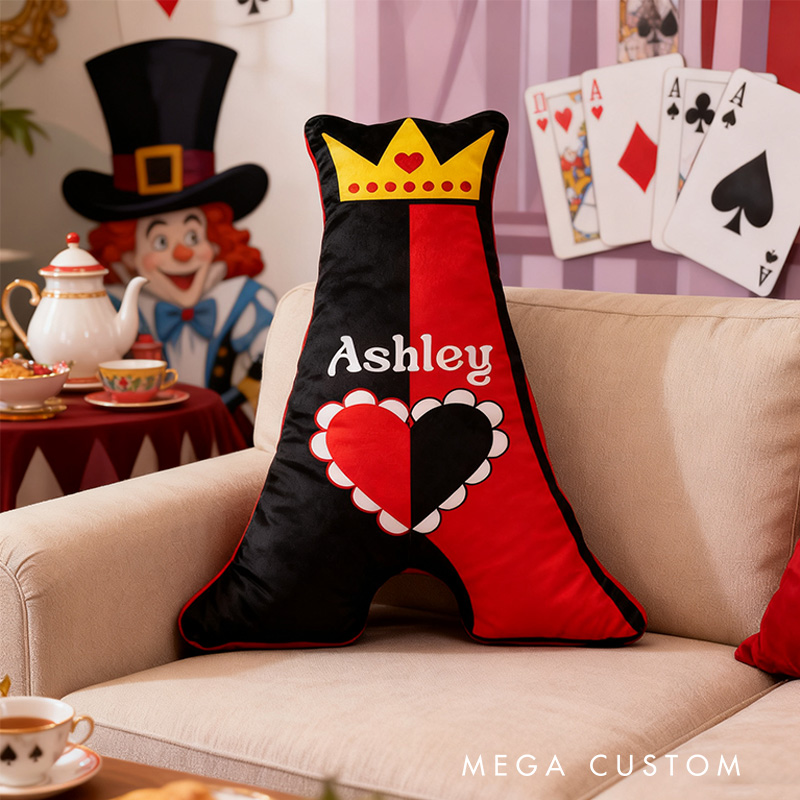 Personalized Graphic 3D Print Cartoon Movie Hidden Kindom Alphabet Shaped Pillow for Cartoon Lovers Initial Pillow Christmas Gift for Kids