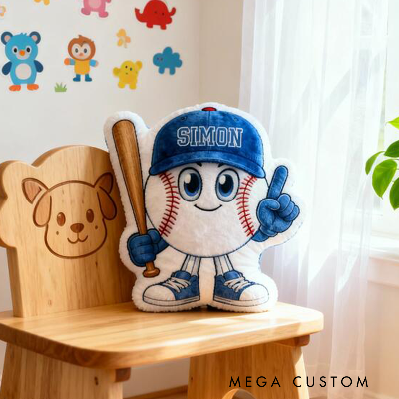 Personalized Baseball Pillow with Custom Name A Must-Have Gift for Sports Fans and Kids