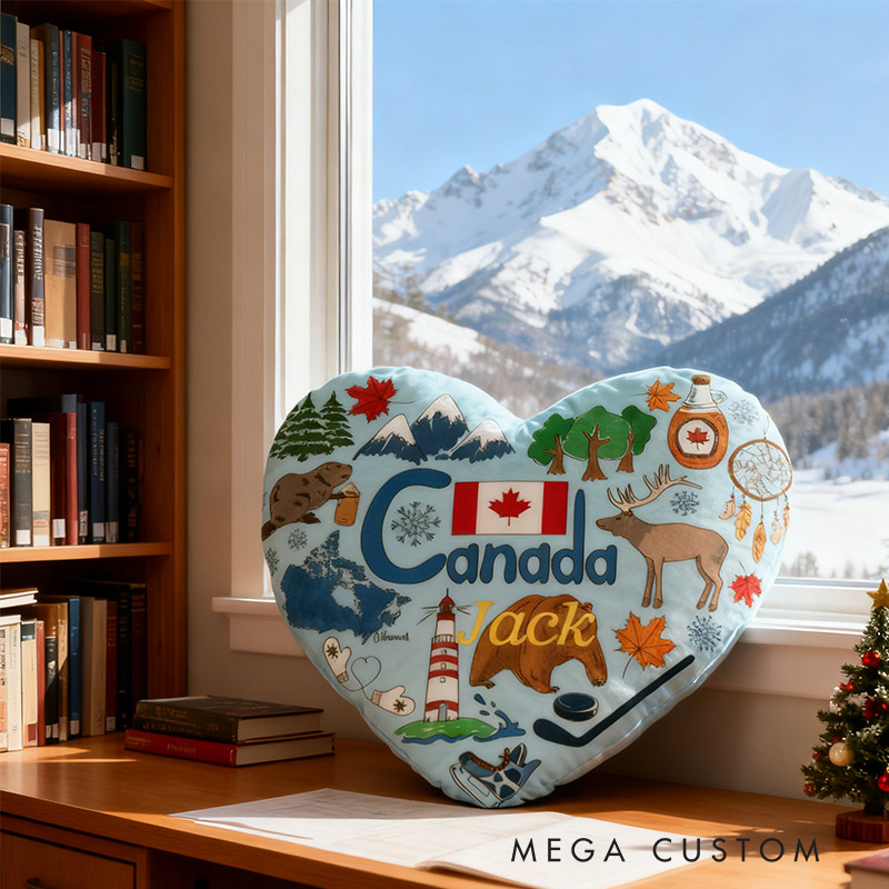 Personalized Canadian Heartland Pillow Graphic 3D Print Pillow for Travel Lovers