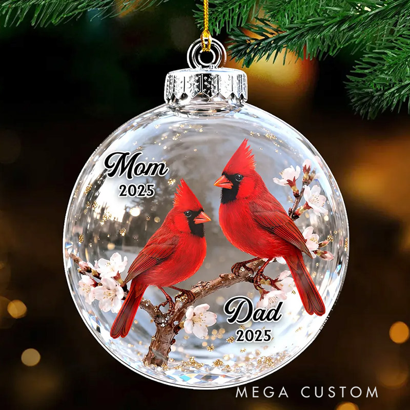 Personalized Acrylic Ornament Fly Beside You Everyday Sympathy Christmas Gift for Loss of Loved Ones