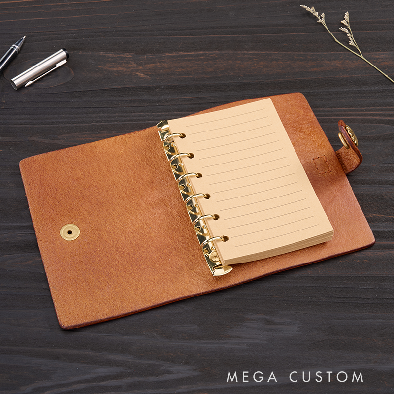 Personalized Leather Notebook Custom Leather Journal Personalised Leather Notebook Initial Notebook Gifts