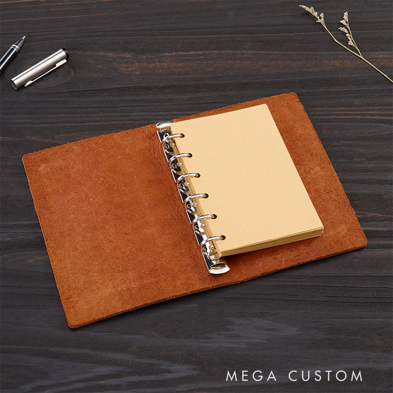 Personalized Leather Notebook Custom Leather Journal Personalised Leather Notebook Initial Notebook Gifts