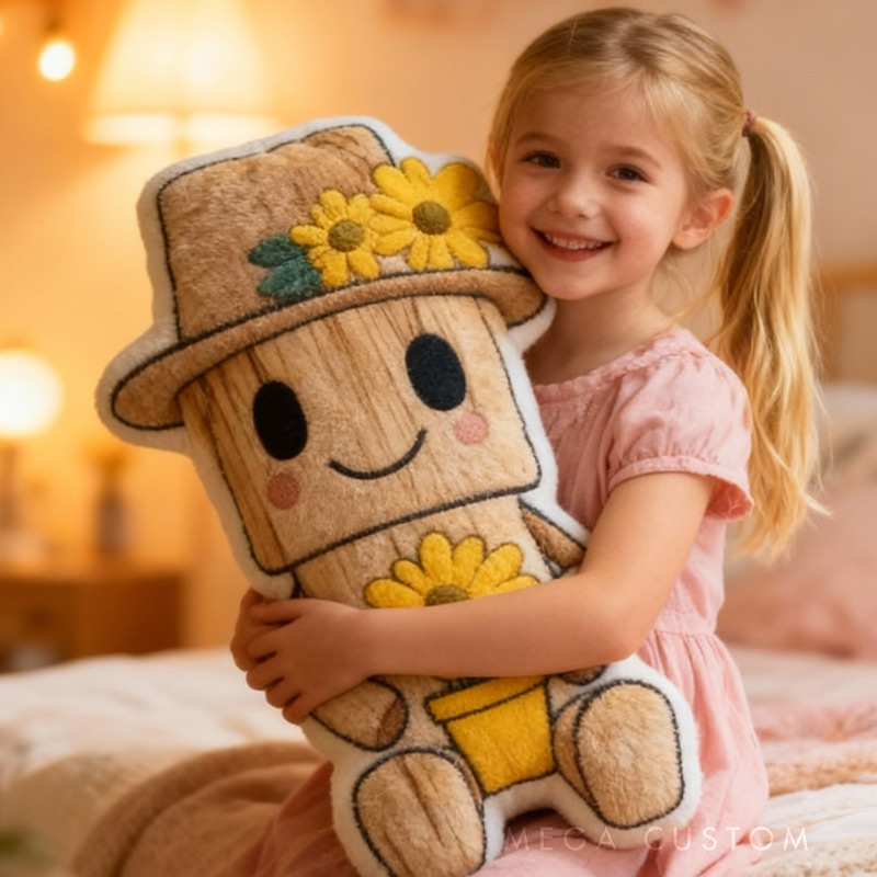 Personalized Sunny Garden Buddy Pillow  with Custom Name Graphic 3D Print Pillow for Gardening Lovers