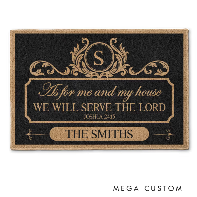 Personalized Welcome Doormat Custom Coir Mat With Family Name Indoor Outdoor Rug Perfect Housewarming New Home Gift 