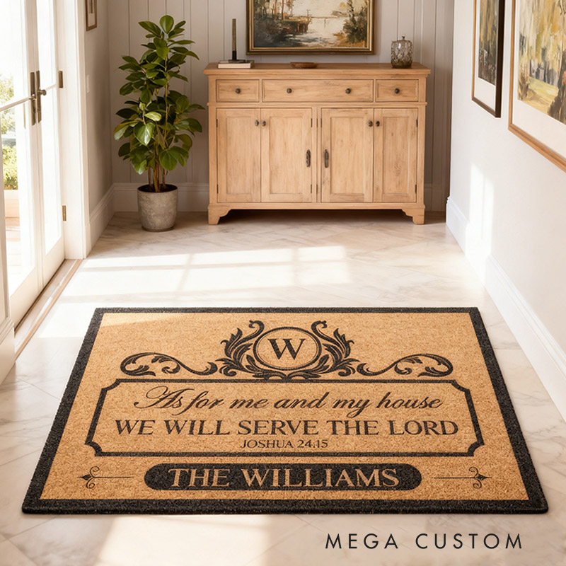 Personalized Welcome Doormat Custom Coir Mat With Family Name Indoor Outdoor Rug Perfect Housewarming New Home Gift 