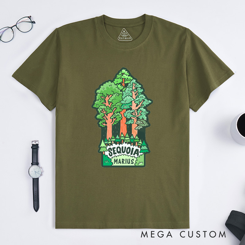 Personalized Hiker Girl T-Shirt Camping Adventure T-Shirt for Wanderlust Nature Travelers Outdoors Lover Gift