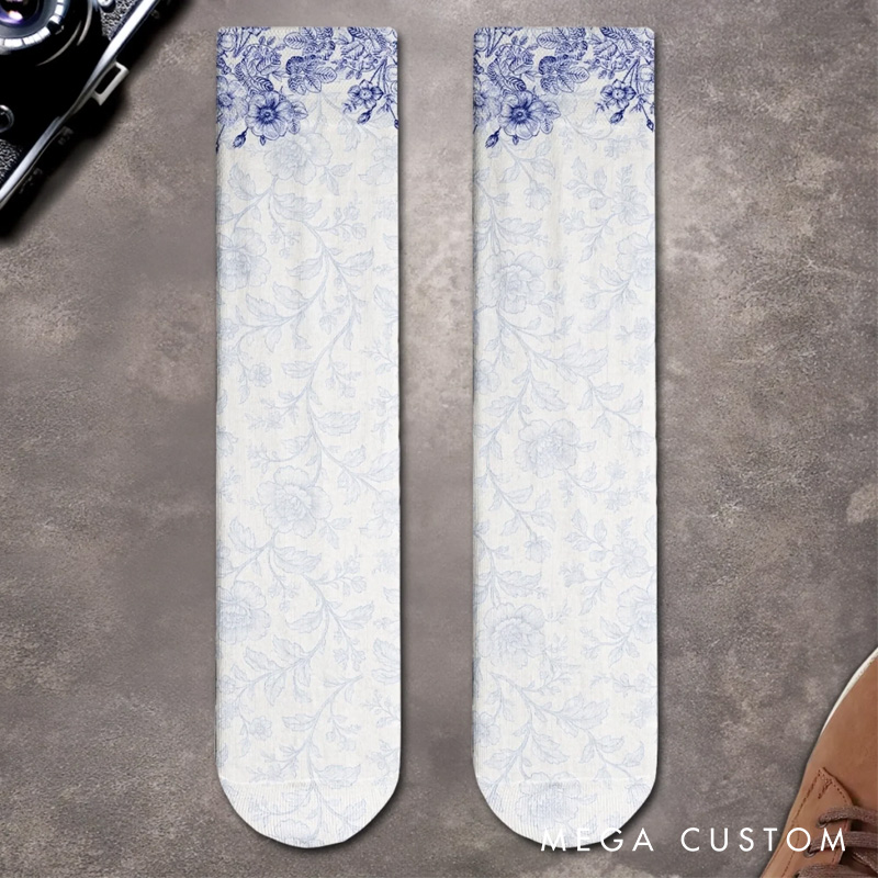 Personalized Just a Girl Who Love Book Socks with Name Custom Gifts For Book Lovers Bookworms Readers Bookish 