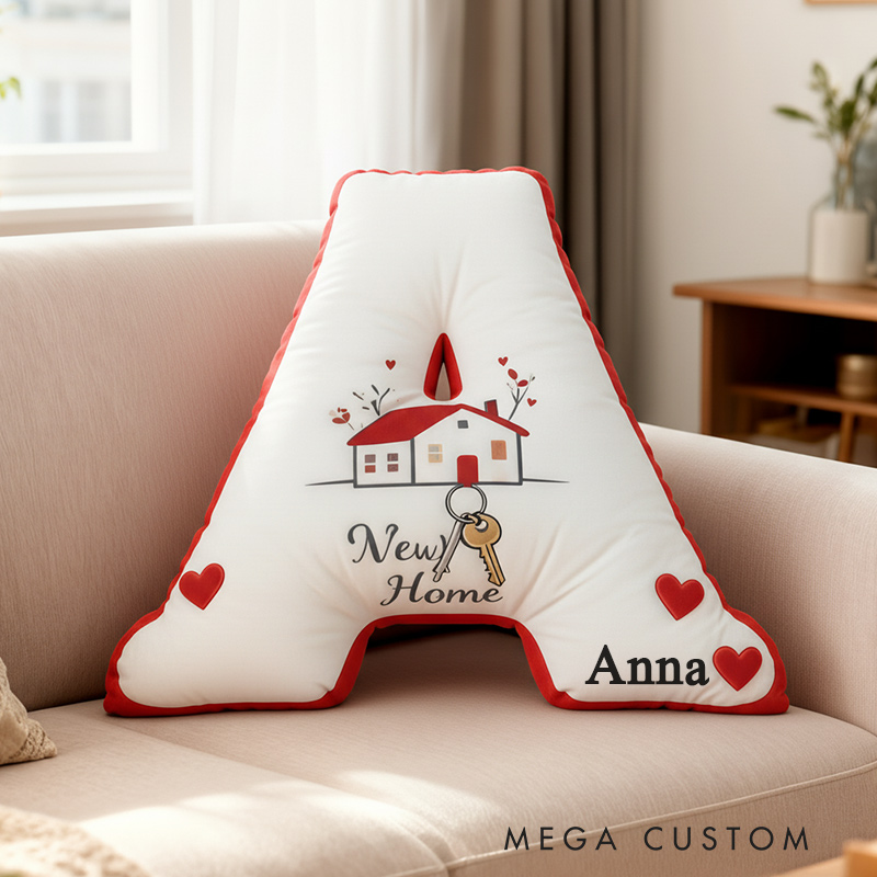 Personalized New Home Letter Pillows Custom Initials Pillows with Names Gift for Couple Valentine's Day gifts Housewarming Gift 