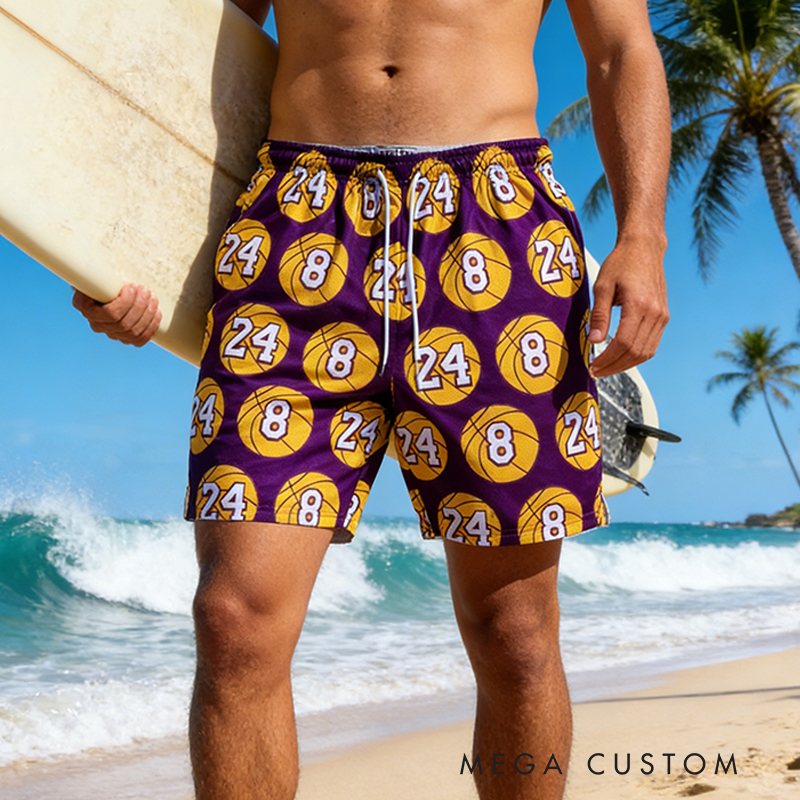 Personalized Sports Shorts with Dynamic Flame Pattern for Sports lovers