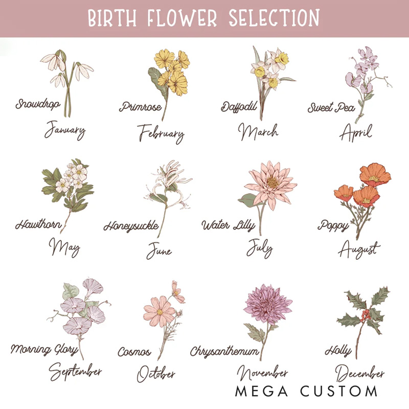 Personalized Book Birth Flower Jewelry Box Portable Travel Accessory Birthday Bridesmaid Gift for Women Book Lover