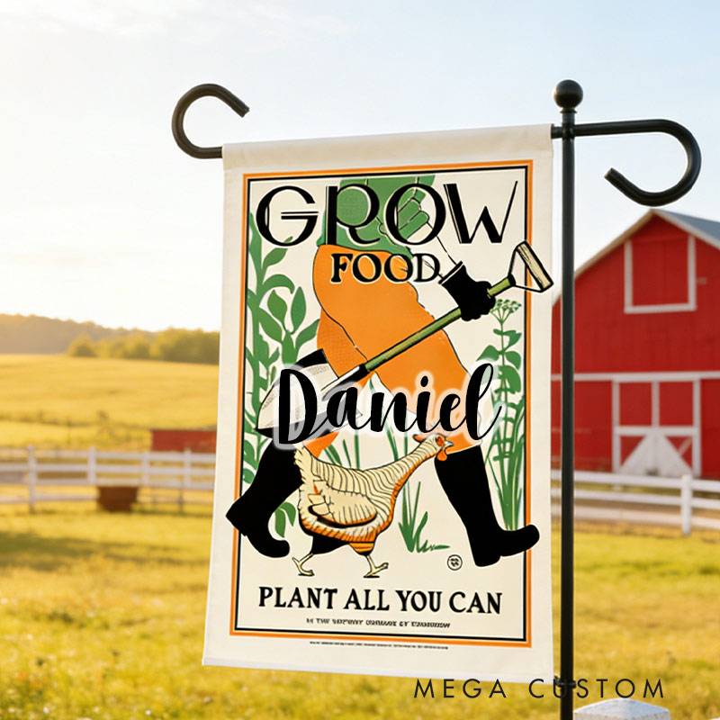 Personalized Victory Garden Flag Yard Flag Double Sided for Garden Lovers