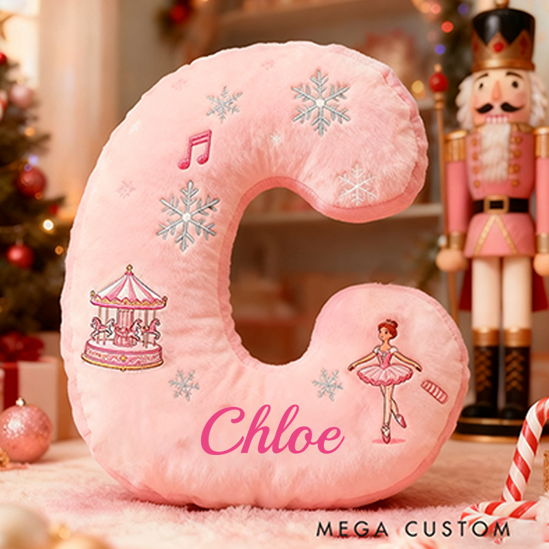Personalized Colorful 26 Letters Cute Graphic 3D Print Pillow Cute Magic Beautiful Letter Custom Pillow Gift Christmas Gift for Kids