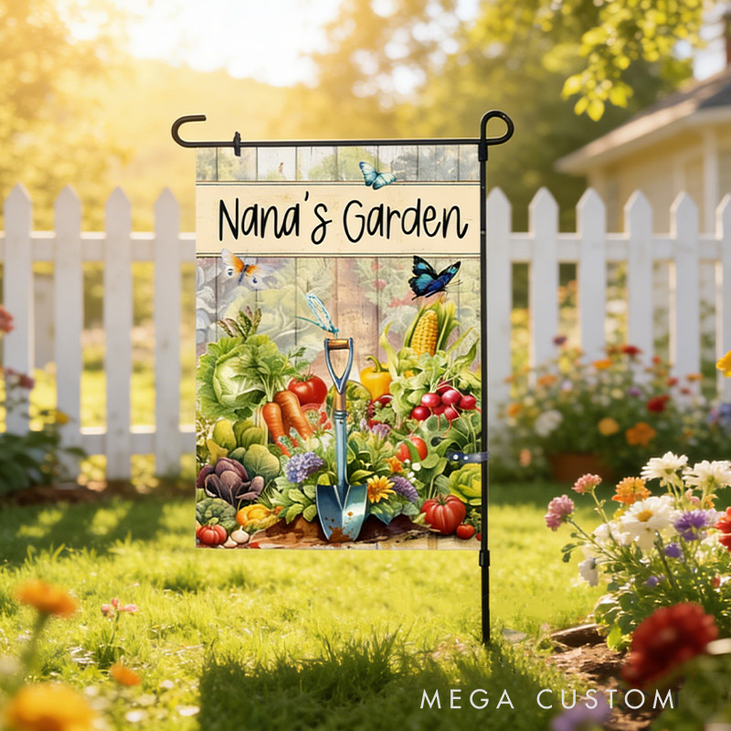 Personalized Garden Flag Yard Flag Spring Garden Decor Custom Double Sided Flag for Garden Lovers