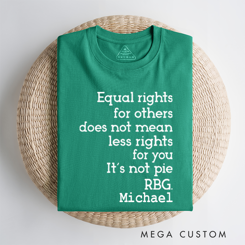 Personalized Classic Car T-Shirt Custom Equal Rights Design T-Shirt Citizen Rights Tee