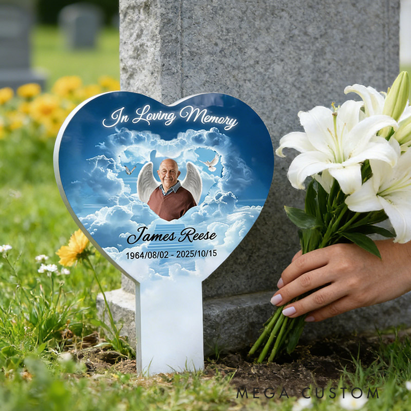 Personalized Plaque Stake In Loving Memory Plaque Stake Loss of Loved One Cemetery Plaque