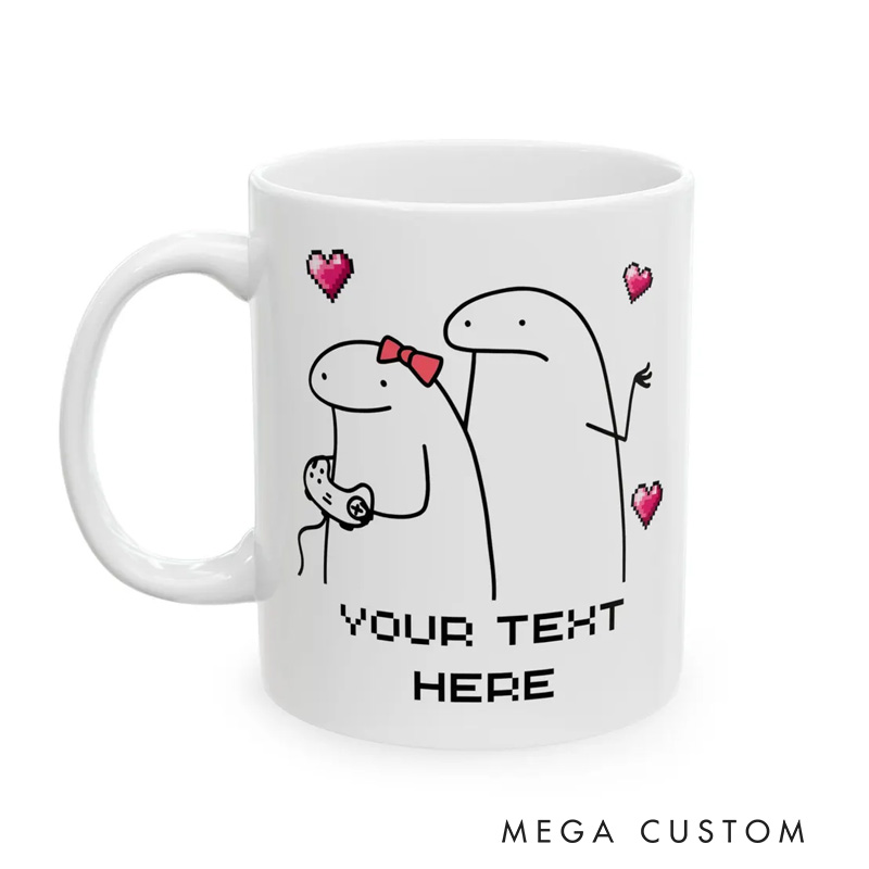 Personalized Funny Casual Gamer Couple Gift Retro Gaming Coffee Cups Matching Video Game Mugs Mr & Mrs Mug for Game Lovers Couples