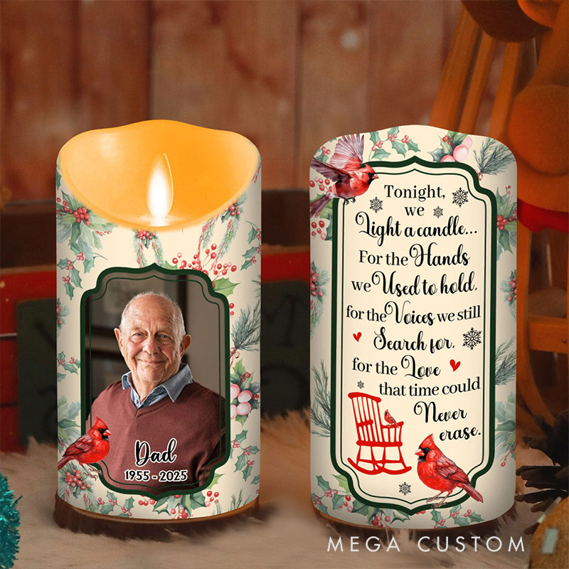 Personalized Memorial LED Candle Love In Heaven Custom Loving Memory Keepsake Sympathy Gift Memorial Gift 
