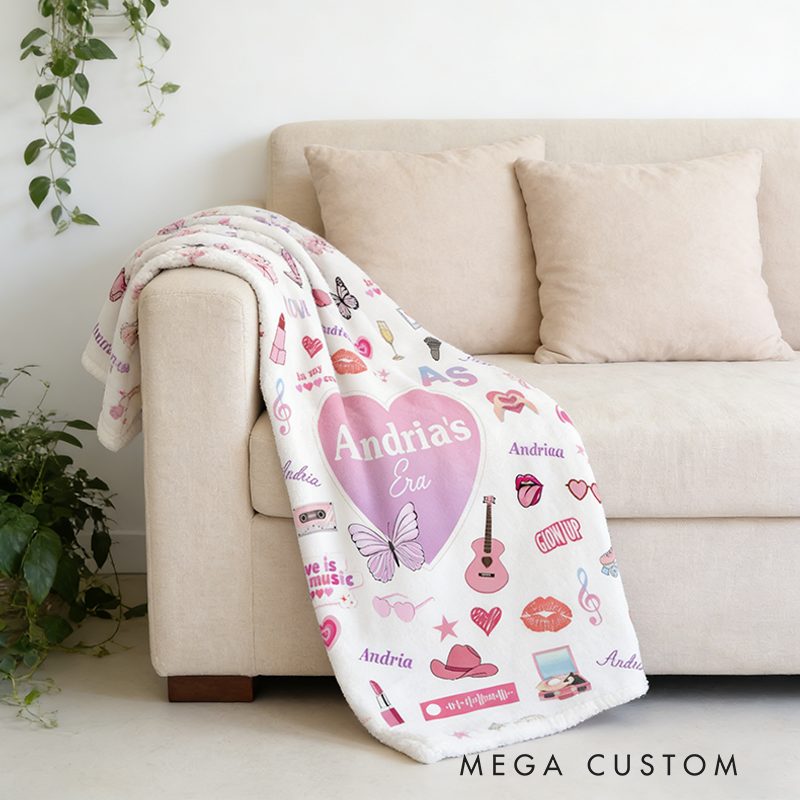 Personalized Name Blanket Music Fan Gift Girl Room Decor Music Lover Gift Room Decor Cool Custom Blanket Music Lovers