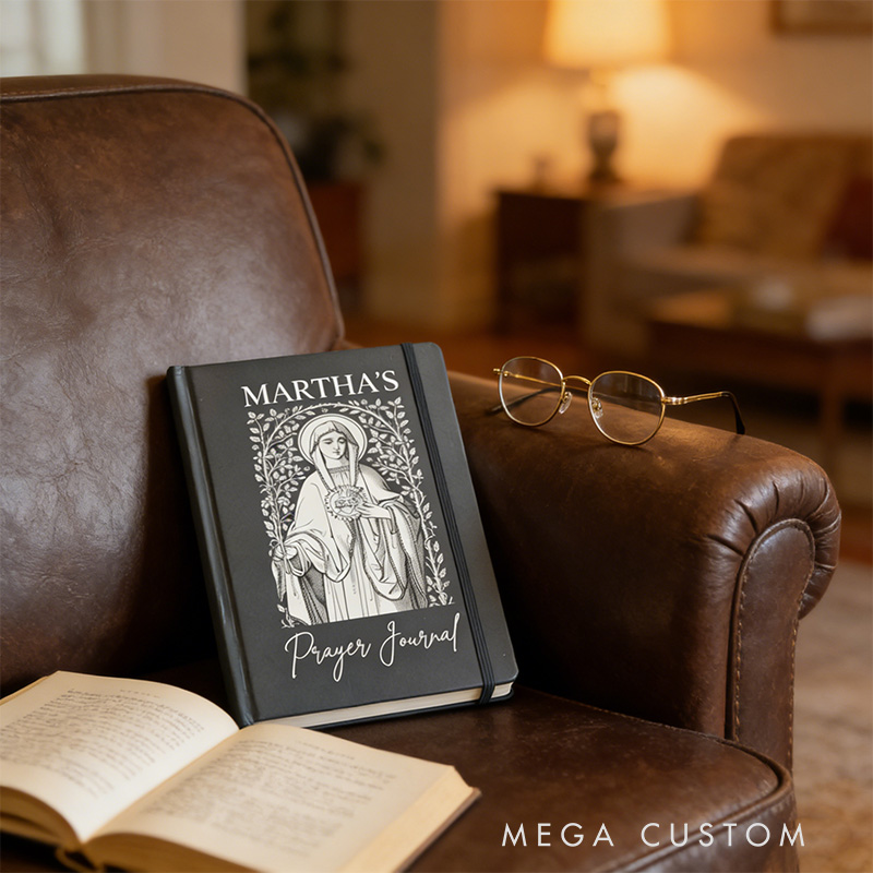 Personalized Virgin Mary A5 Catholic Prayer Journal with Custom Name Confirmation Gift Catholic Gift Religious Gift for Her