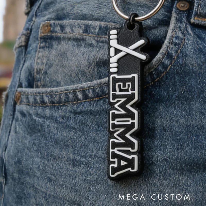 Personalized Ice Hockey Keychain with Custom Name Perfect for Fans